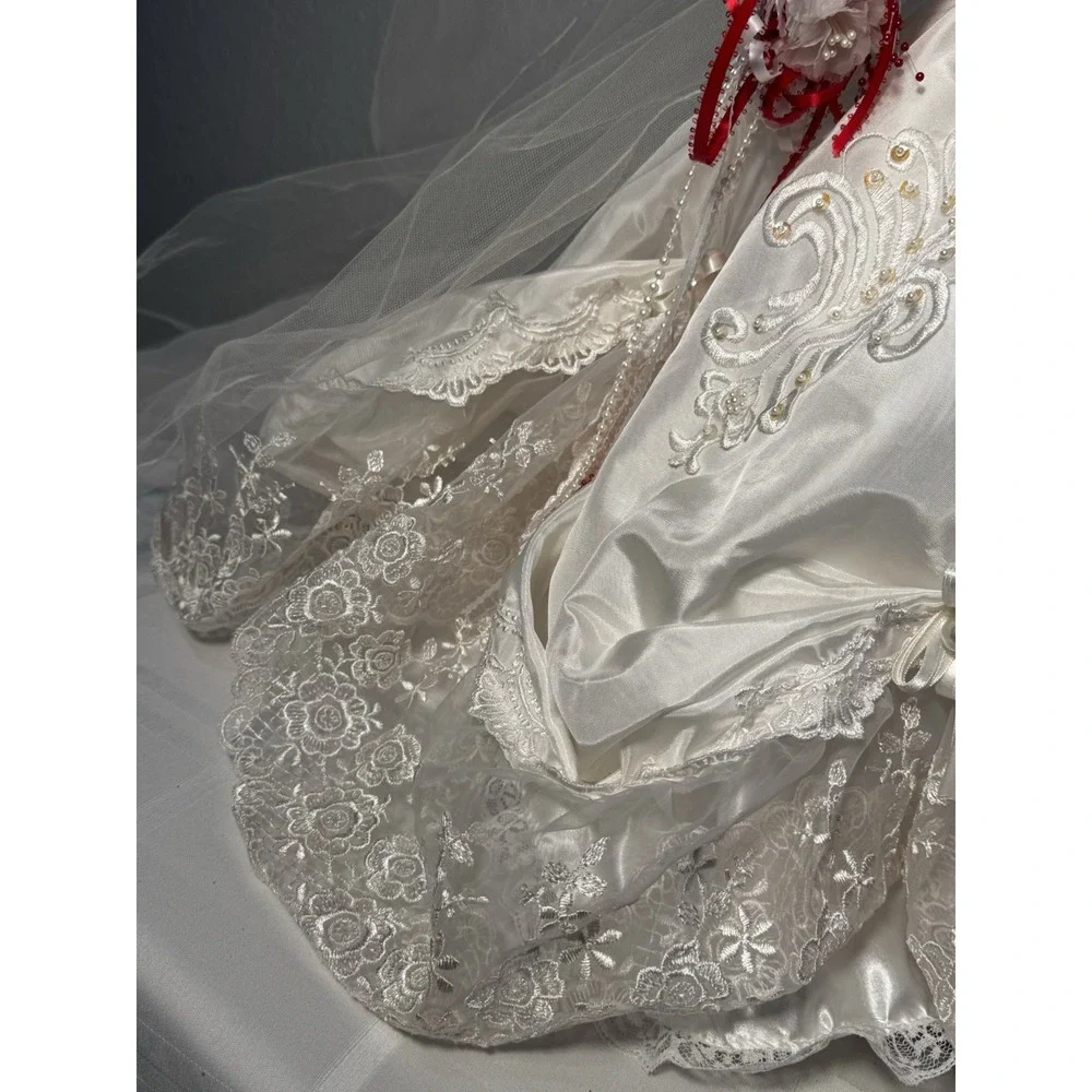 Kais Collection Full Porcelain Bride Doll LE1063/1500, 25in By J. Berard